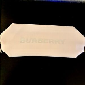 Burberry Light Pink Embossed Logo Zip makeup case